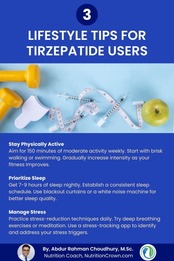 Lifestyle Tips for Tirzepatide Users (Infographic)